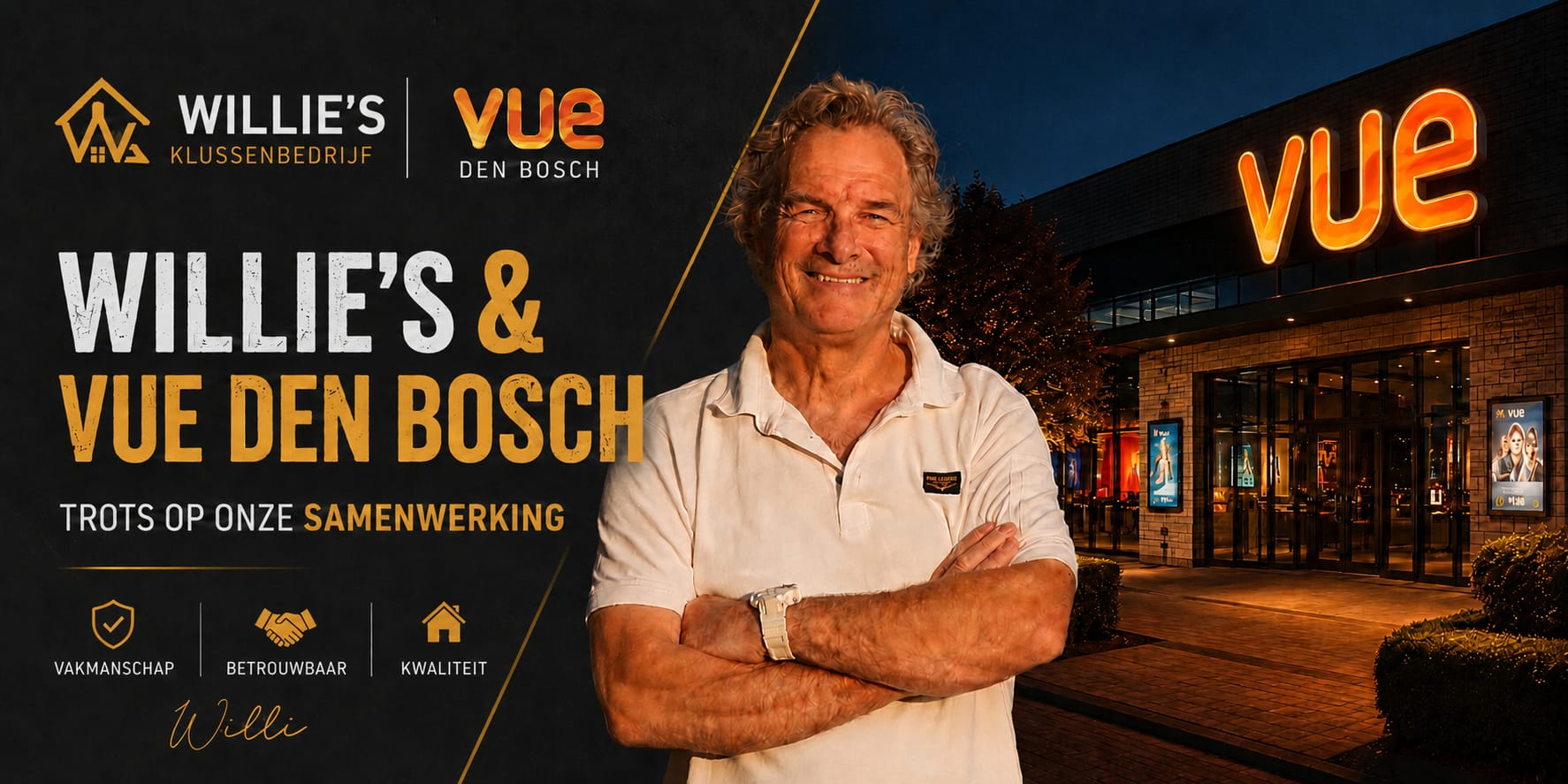Willie's Klussenbedrijf en Vue Den Bosch — trots op onze samenwerking